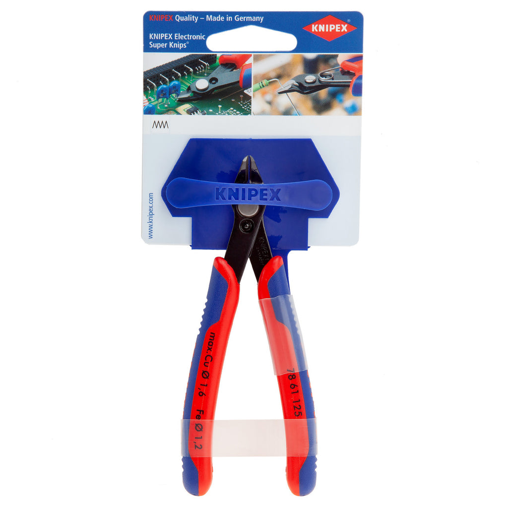 Knipex 7861125SB Electronic Super Knips 125mm on display card