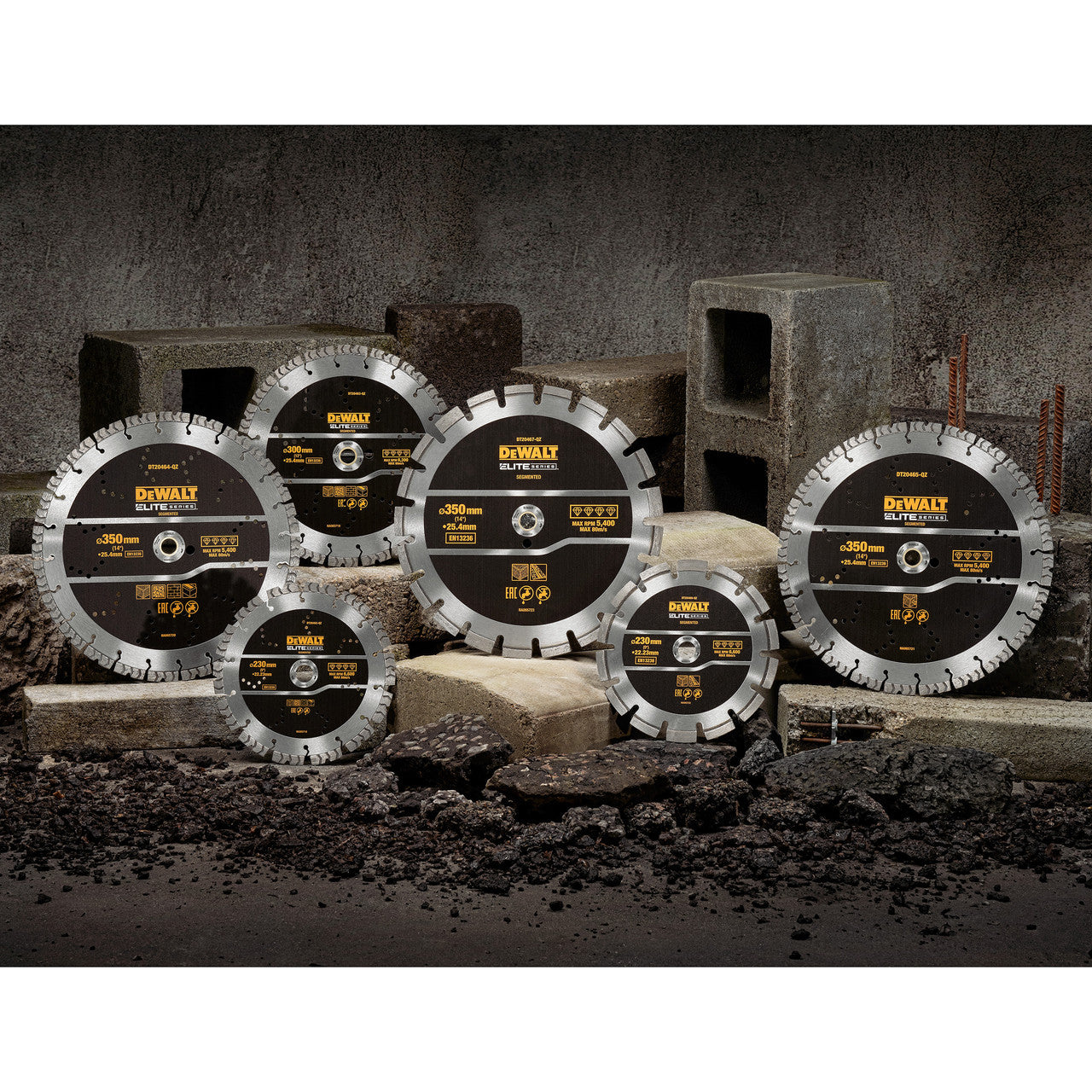 Dewalt DT20462 ELITE Diamond Segmented Wheel 230mm x 22.23mm 5