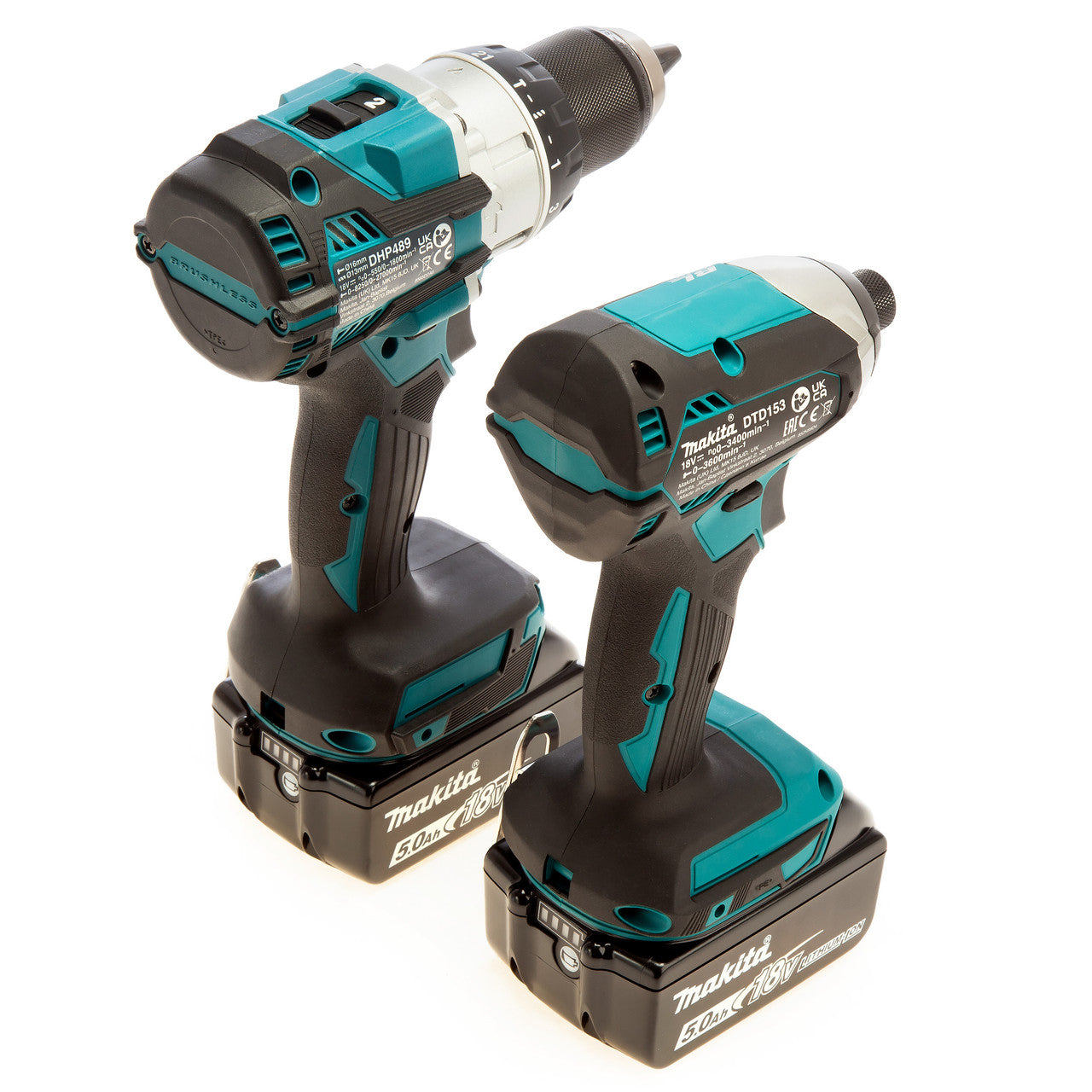 Makita DLX2507TJ 18V LXT DHP489 Combi Drill & DTD153 Impact Driver Twin Pack (2 x 5.0Ah Batteries) 3