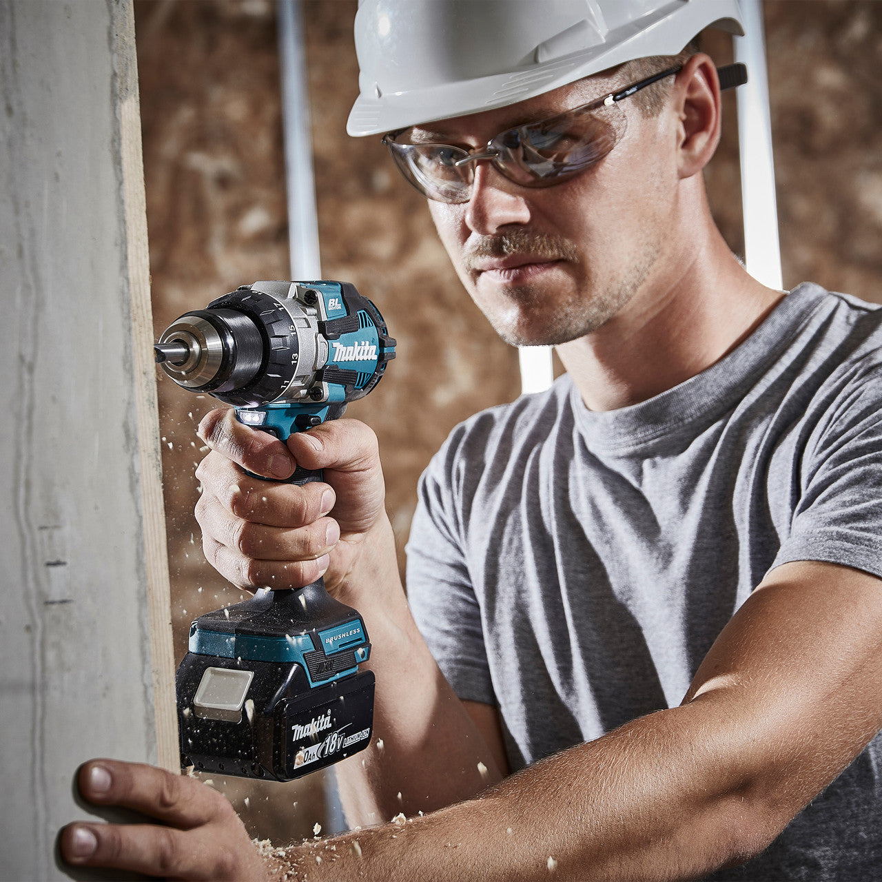 Makita DLX2507TJ 18V LXT DHP489 Combi Drill & DTD153 Impact Driver Twin Pack (2 x 5.0Ah Batteries) 5
