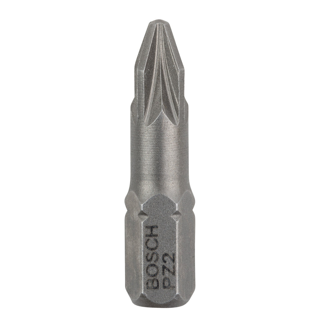 Bosch 2607001558 Extra Hard PZ2 Screwdriver Bits 25mm (Pack Of 3) 2