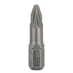 Bosch 2607001558 Extra Hard PZ2 Screwdriver Bits 25mm (Pack Of 3) 2