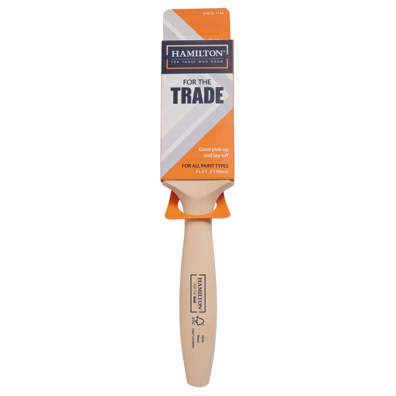 For The Trade 3101001-20 Fine Tip Flat Brush 2 Inch 2