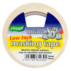 Ultratape 00572550RH Rhino Low Tack Masking Tape 25mm x 50m 2