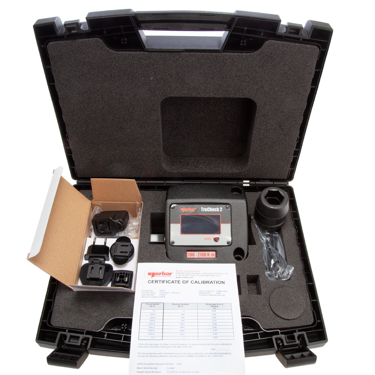 Norbar 43532 TruCheck 2 Torque Wrench Checker Basic 200 - 2,100 N·m 2