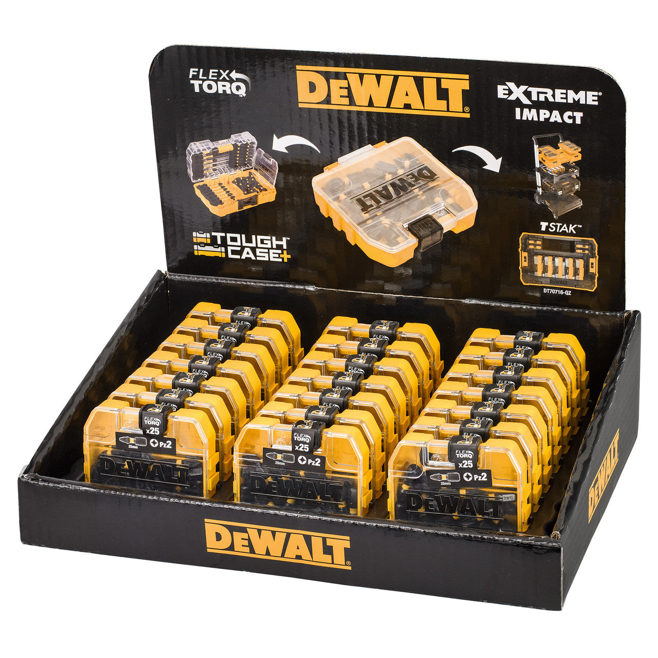 Dewalt DT70556T Extreme FLEXTORQ PZ2 Screwdriver Bits 25mm (Pack of 25) 2