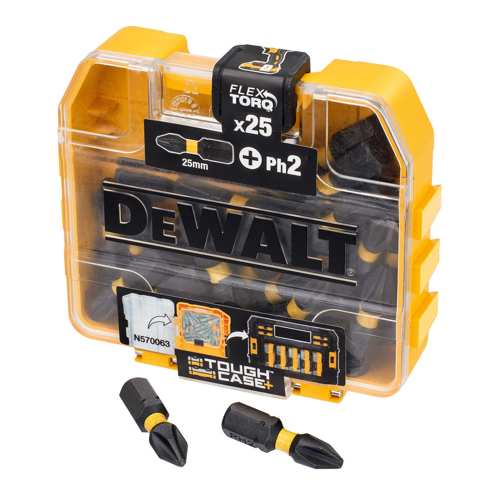 Dewalt DT70555T Extreme FLEXTORQ PH2 Screwdriver Bits 25mm (Pack of 25)