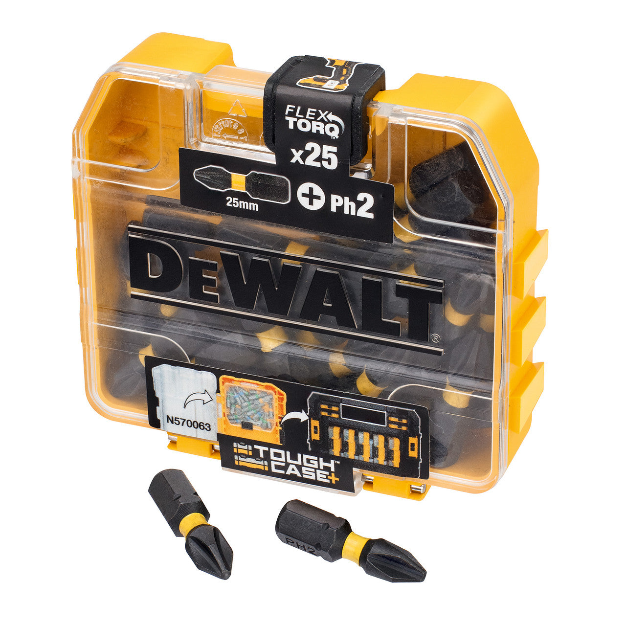 Dewalt DT70555T Extreme FLEXTORQ PH2 Screwdriver Bits 25mm (Pack of 25)