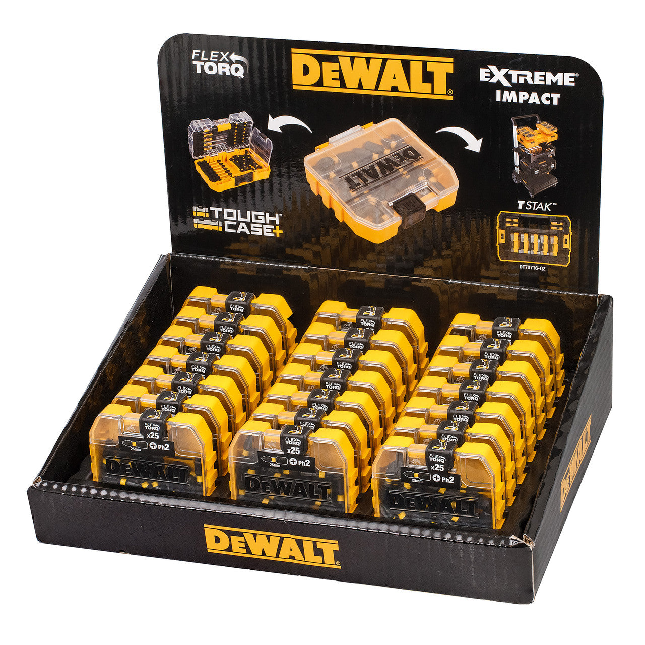 Dewalt DT70555T Extreme FLEXTORQ PH2 Screwdriver Bits 25mm (Pack of 25) 2