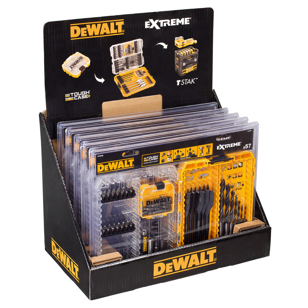 Dewalt DT70758 Drill Drive Set with Brad Point & EXTREME Flatwood Bits (57 Piece) 2