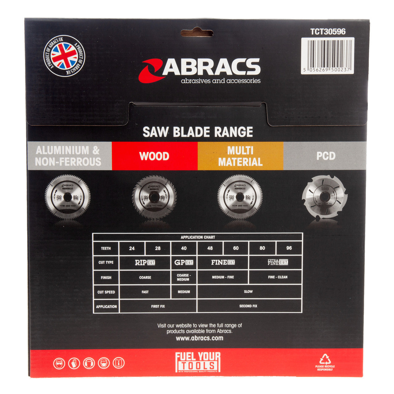 Abracs TCT30596 TCT Circular Saw Blade for Wood 305 x 30mm x 96T 3