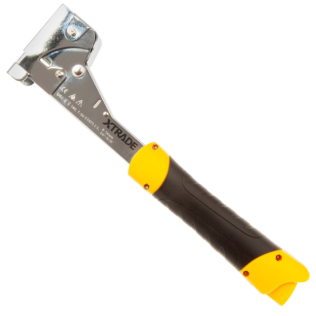 XTrade X0900209 Pro Heavy Duty Hammer Tacker for Flat Wire Staples 6-14mm 5