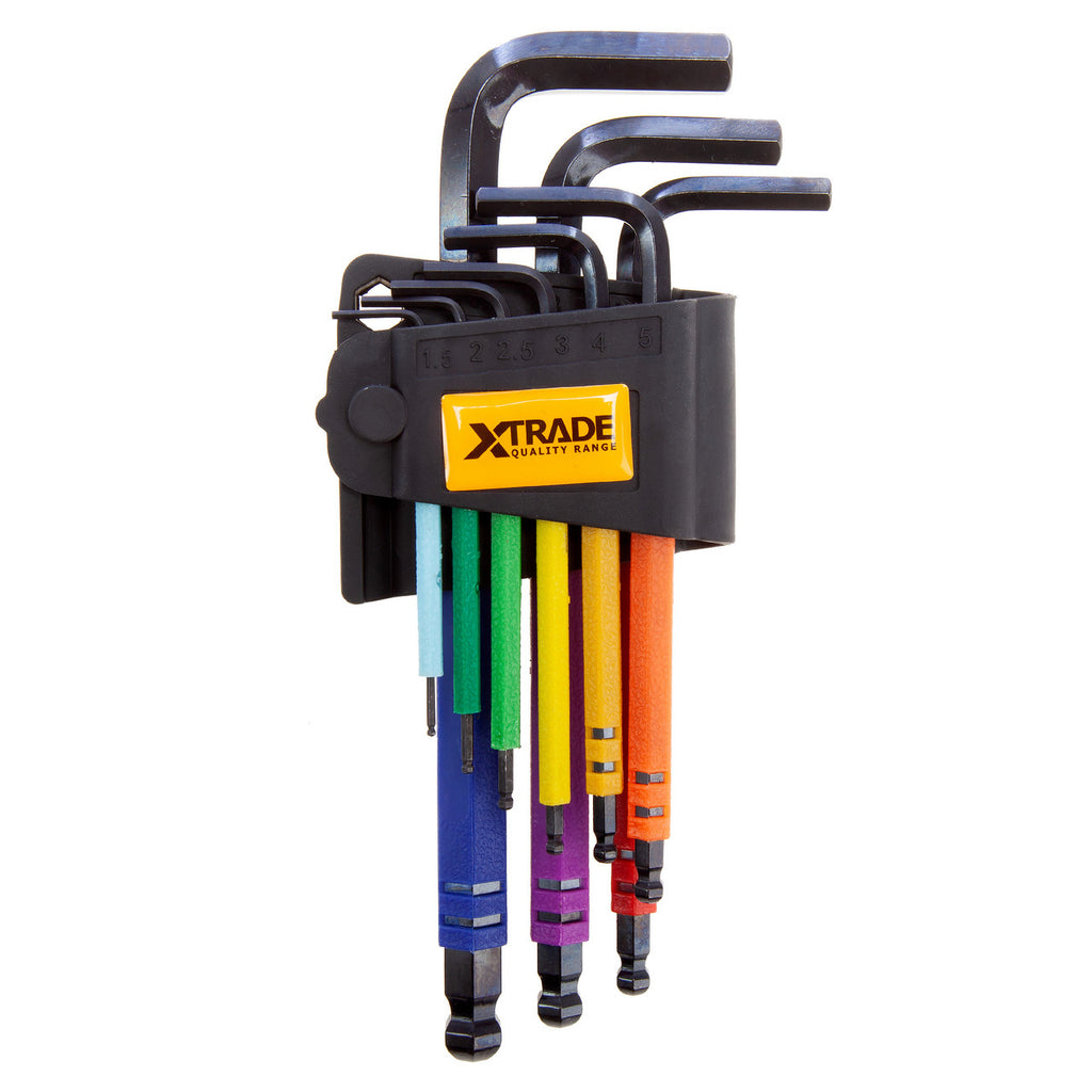 XTrade X0900210 Long Arm Ball End Hex Key Set (9 Piece) 3