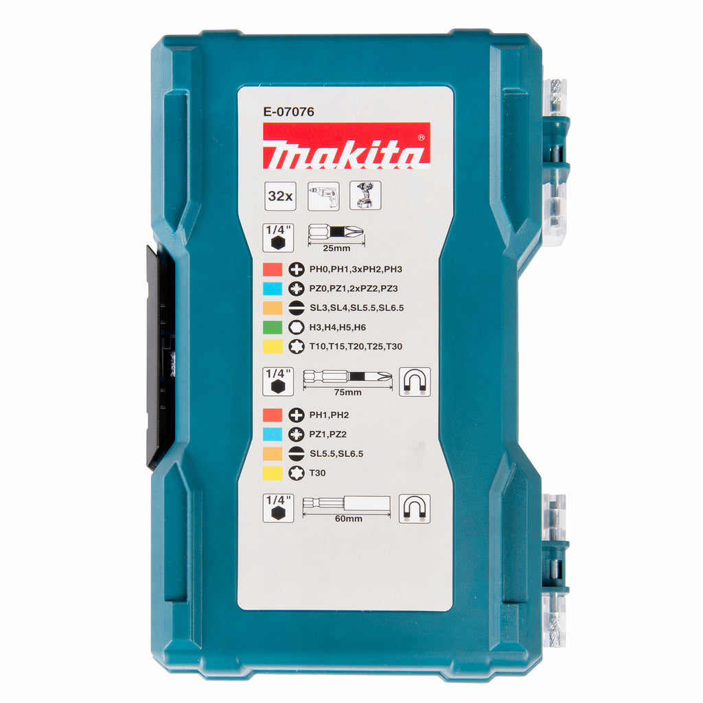 Makita E-07076 Screwdriver Bit Set (32 Piece) 6