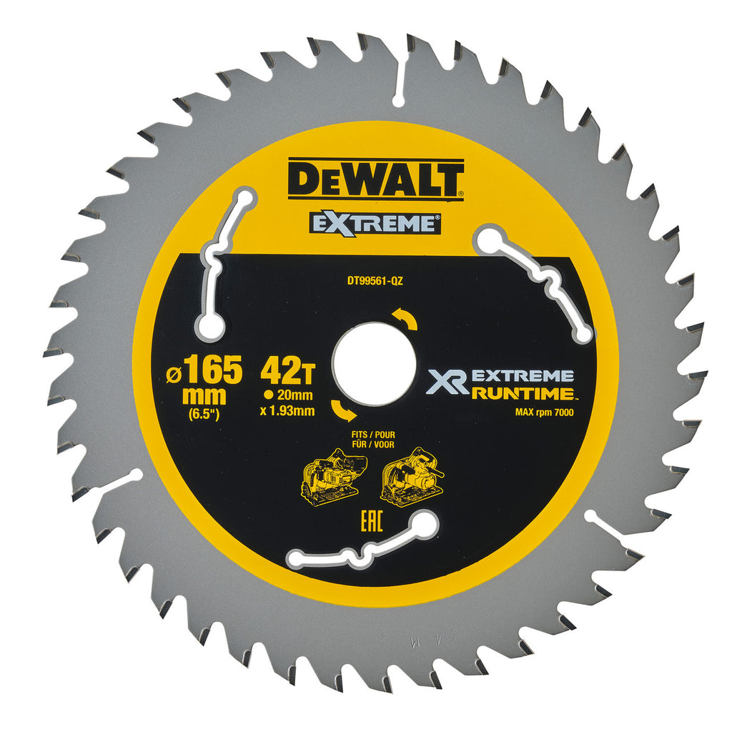 Dewalt DT99561 Extreme Runtime Multi Purpose Mitre Saw Blade 165 x 20mm x 42T