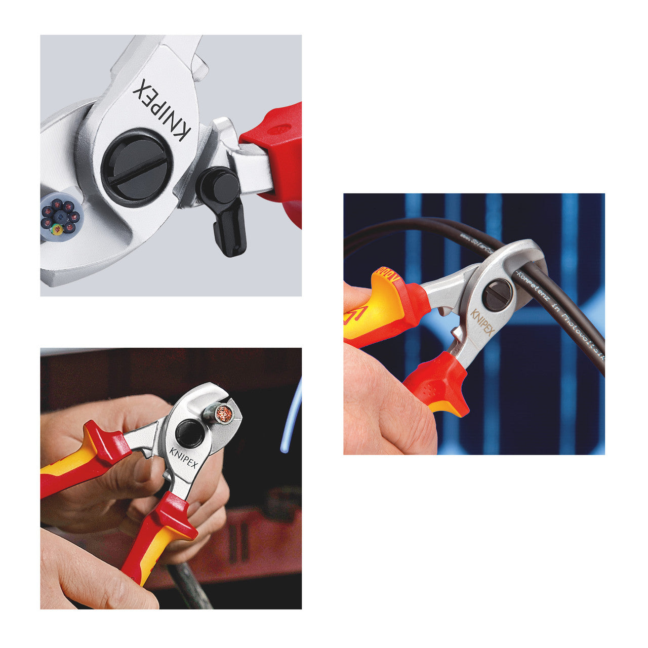 Knipex 9526165 Cable Shears with Opening Spring VDE 1000V 165mm 4