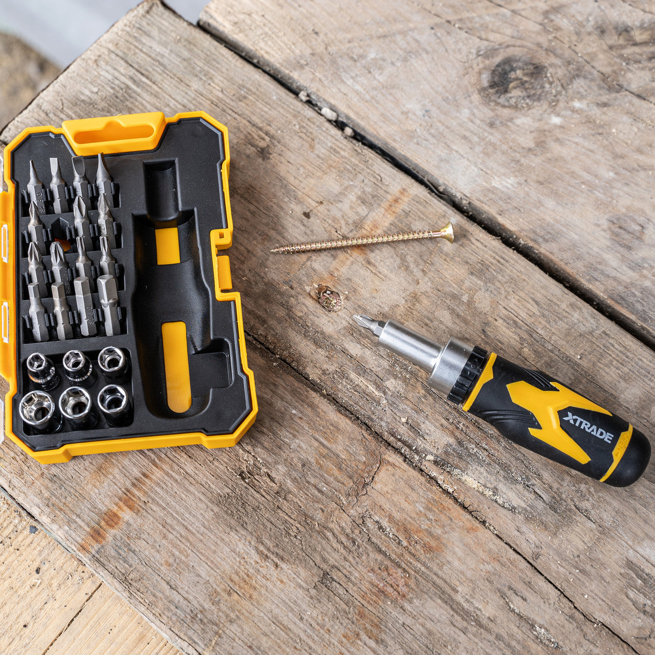 XTrade X0900076 Ratchet Bit Driver & Socket Set (23 Piece) 3