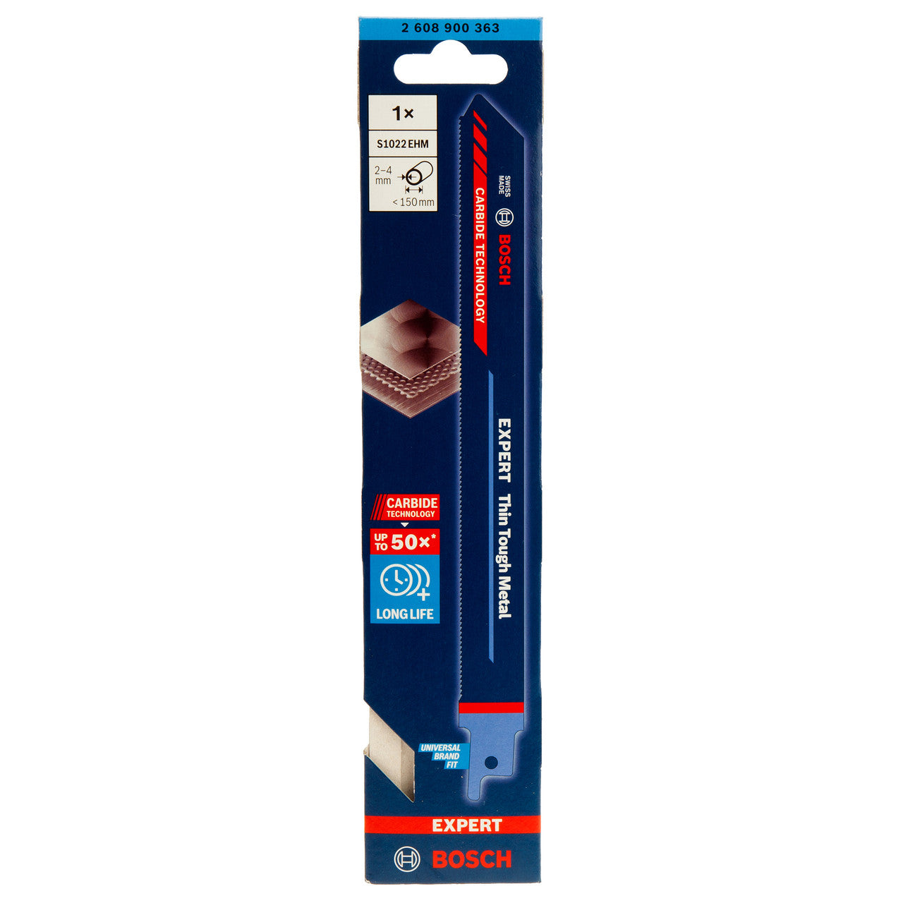 Bosch S1022EHM Expert Thin Tough Metal Reciprocating Saw Blade 200mm