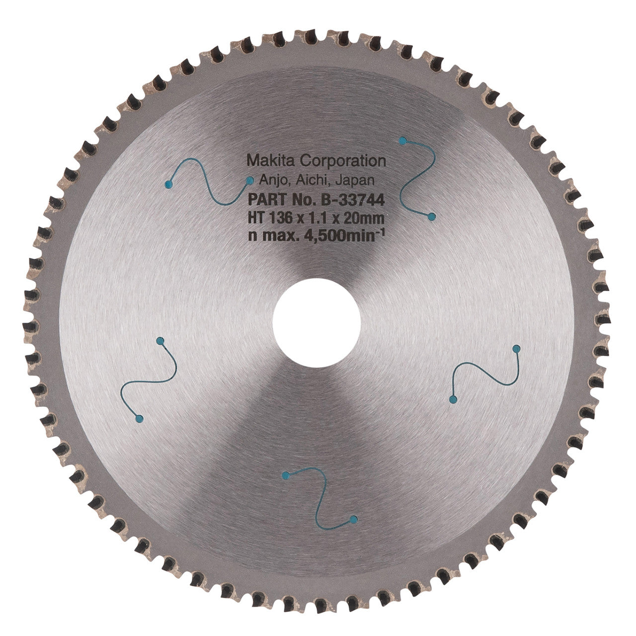 Makita B-33744 Specialized Circular Saw Blade for Metal/Stainless Cutting 136mm x 20mm x 56T 3