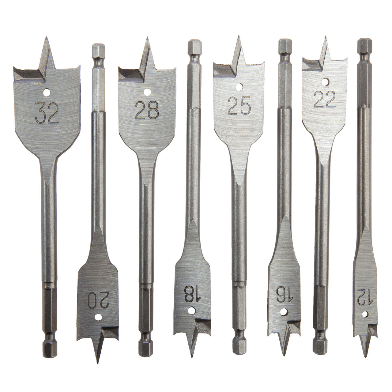 Bahco 9629-SET-8 Flat Drill Bit Set for Wood (8 Piece) 3