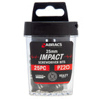 Abracs IPZ22525 PZ2 Impact Screwdriver Bits 25mm (Pack Of 25) 2