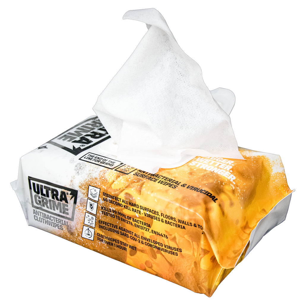 UltraGrime Pro 5930 Anti-Bac XXL+ Clothwipes (100 Pack × 6 in CDU)