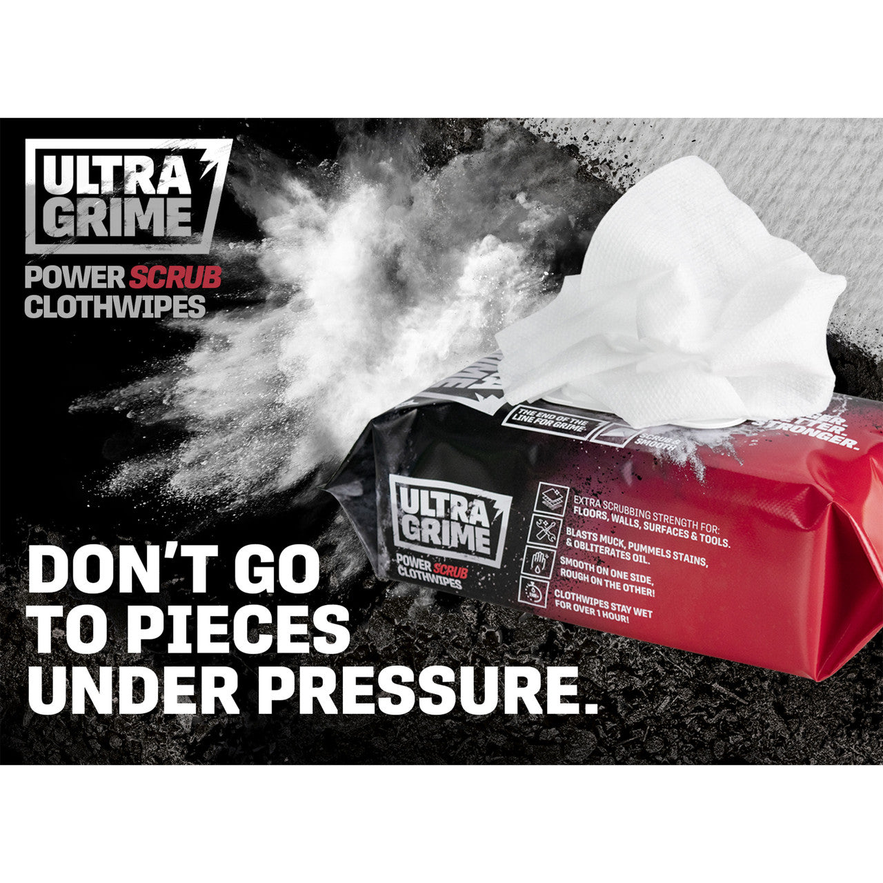 UltraGrime Pro 5920 Power Scrub XXL+ Clothwipes (80 Pack x 6 in CDU) 2