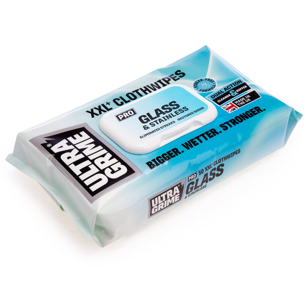 UltraGrime Pro 5980 Glass & Stainless XXL+Clothwipes (50 Pack x 12 in CDU) 2