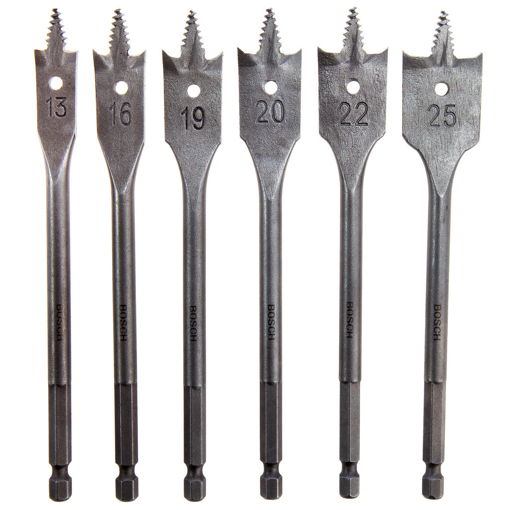 Bosch 2608587793 SelfCut Flat Drill Bit Set (6 Piece) 2