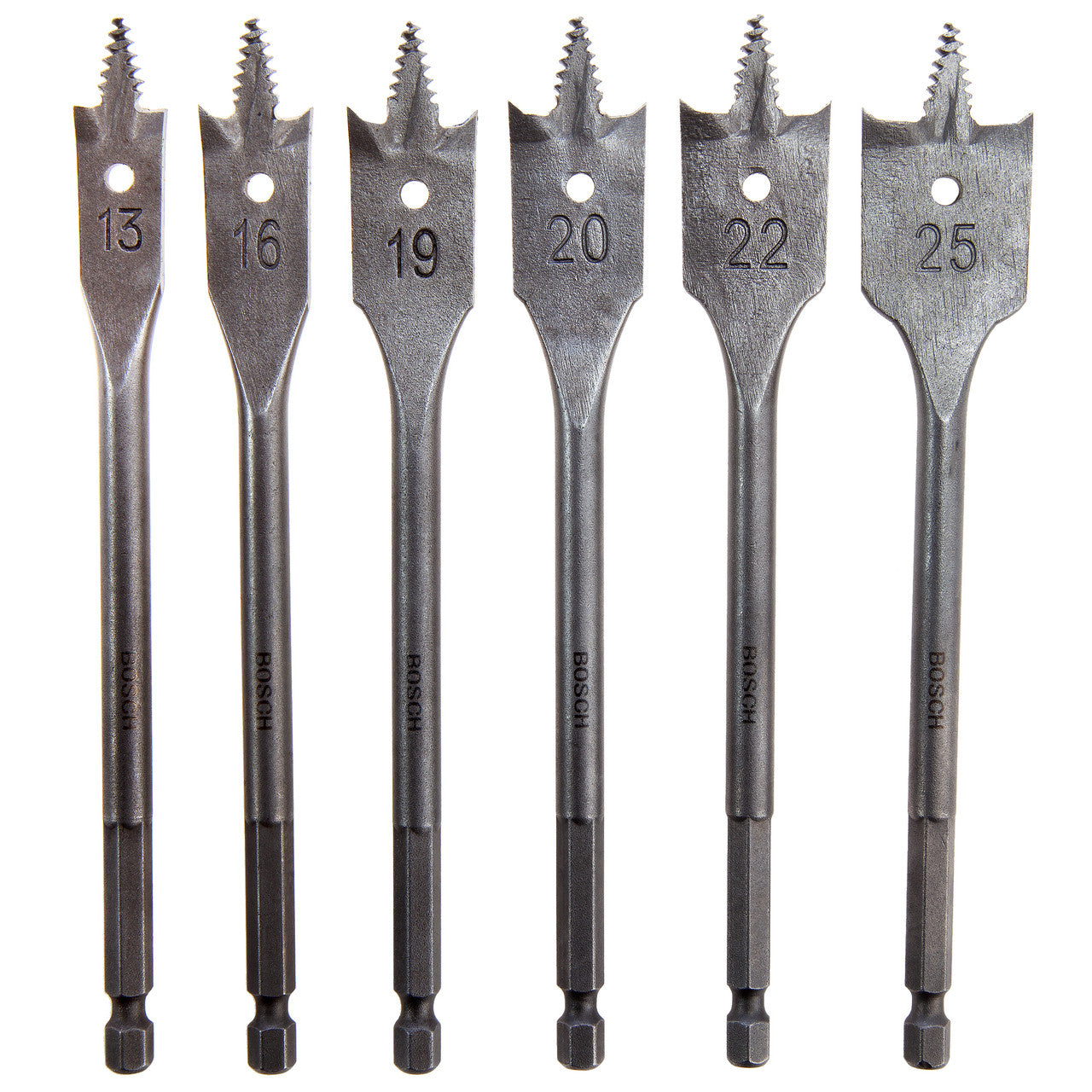 Bosch 2608587793 SelfCut Flat Drill Bit Set (6 Piece) 2