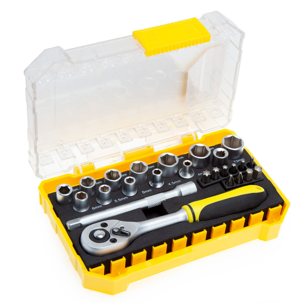 XTrade X0900197 Socket Set 1/4in Drive (25 Piece)