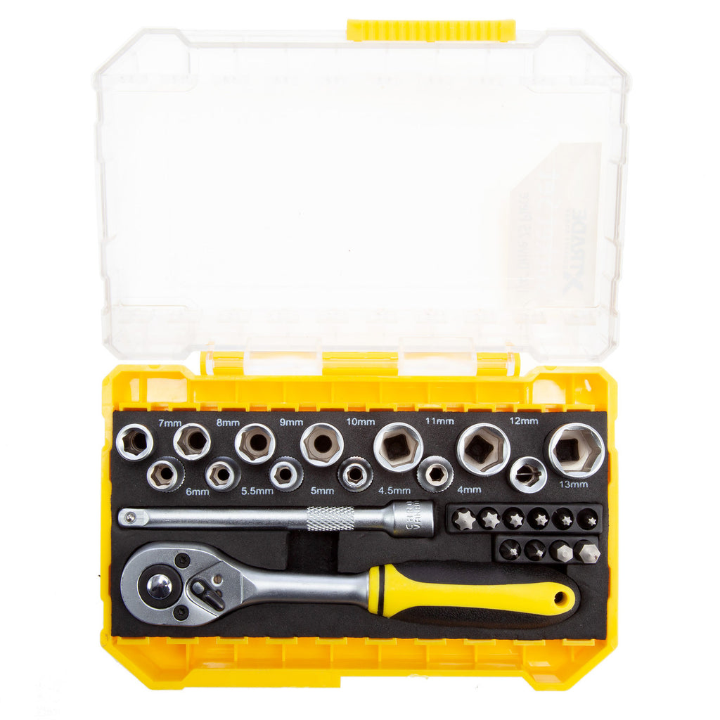 XTrade X0900197 Socket Set 1/4in Drive (25 Piece) 3