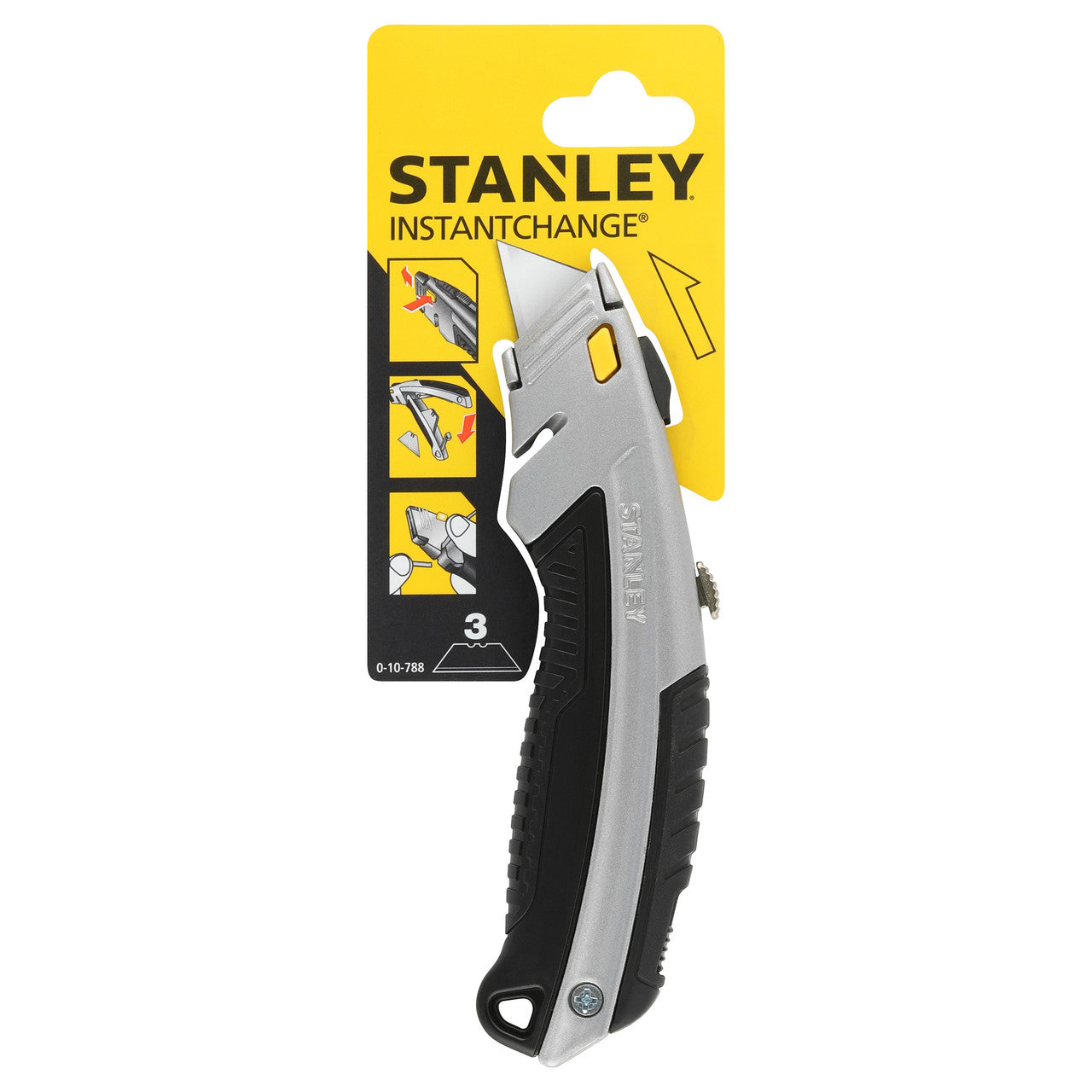 Stanley 0-10-788 DynaGrip Instant Change Knife with 3 Blades 2