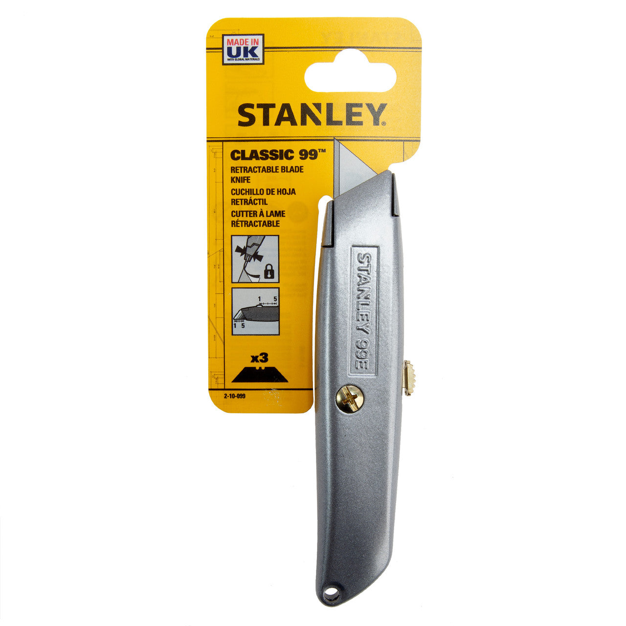 Stanley 2-10-099 Retractable Knife 99E with 3 Blades 2