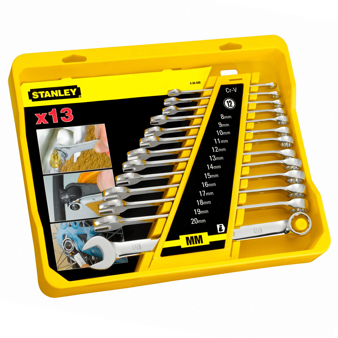 Stanley 4-94-648 Metric Combination Spanner Set (13 Piece)
