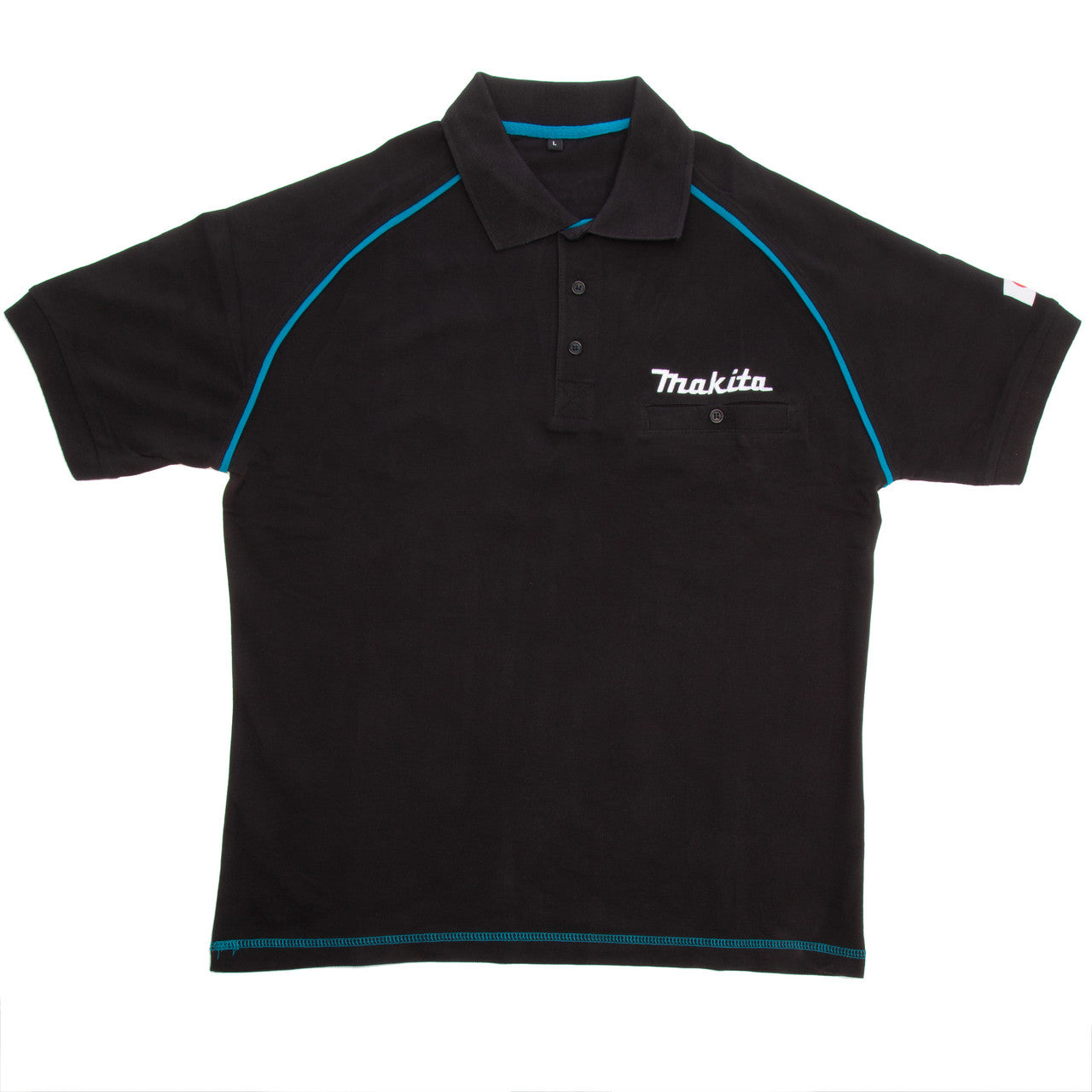 Makita Polo Shirt in Black with Logo (Large)