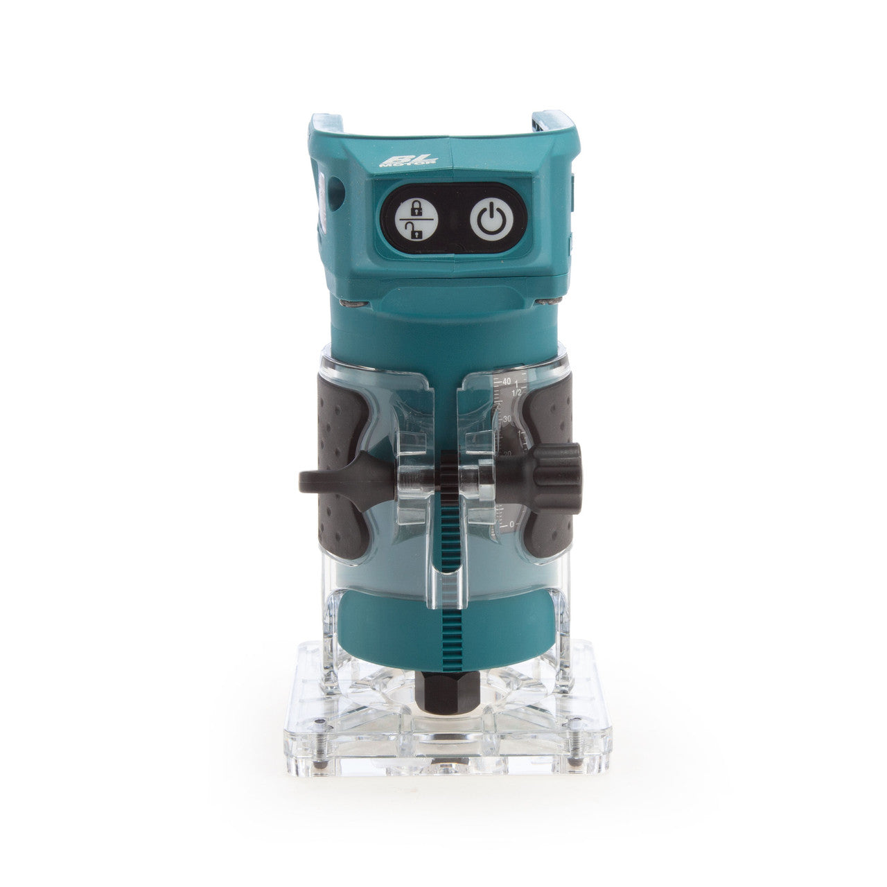 Makita DRT52Z cordless trimmer with Extreme Protection Technology for dust and water resistance.