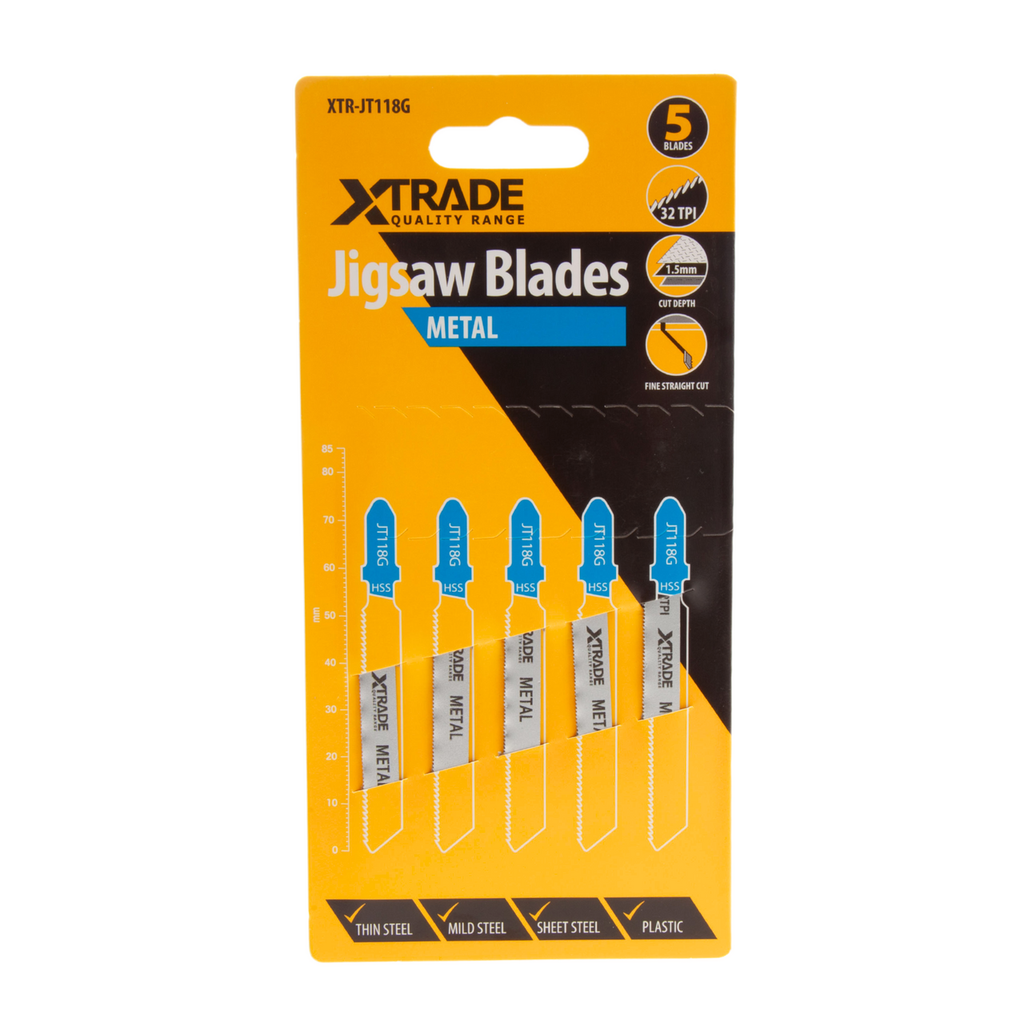 XTrade JT118G Basic for Metal Jigsaw Blades (Pack Of 5)
