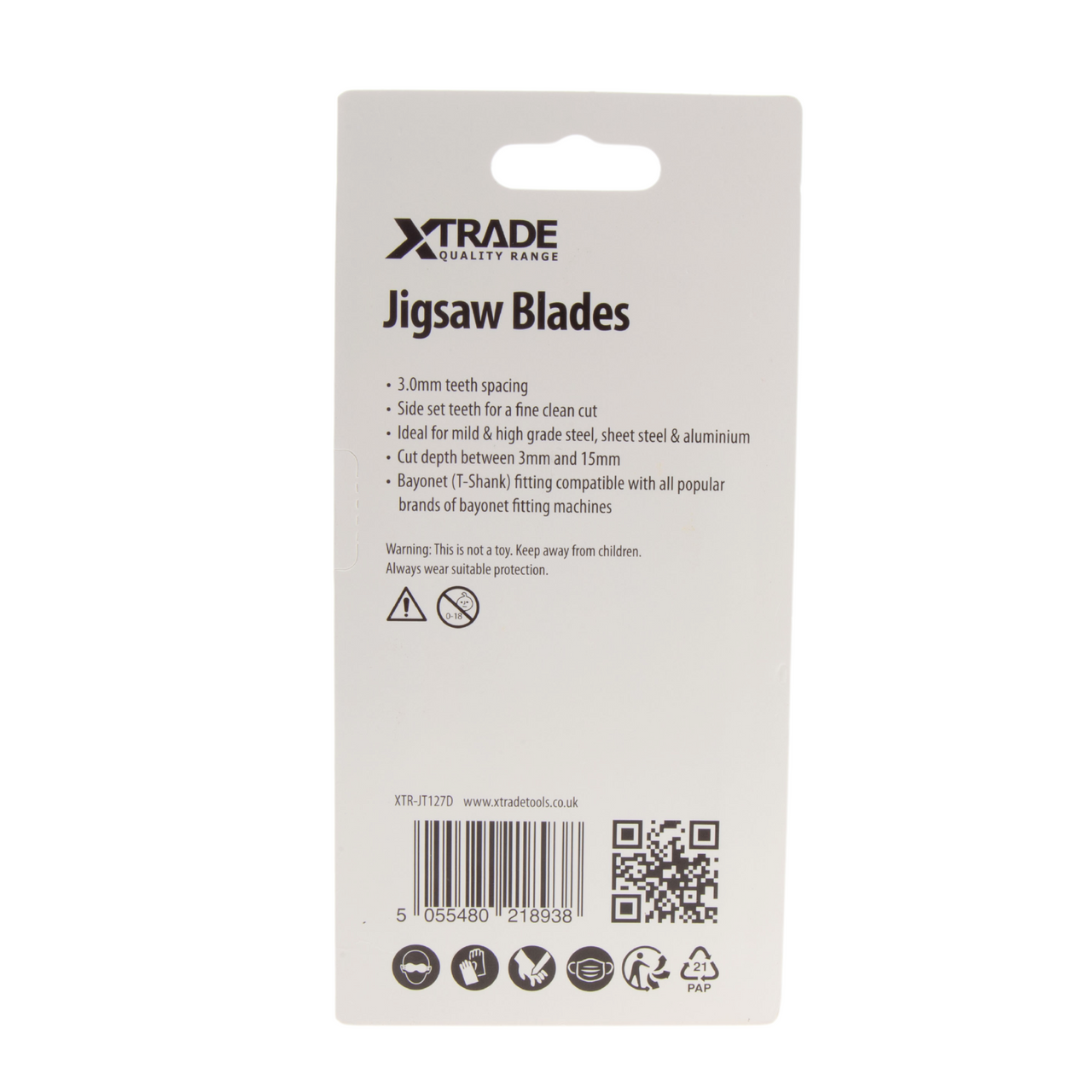 XTrade JT127D Special for Aluminium Jigsaw Blades (Pack Of 5)