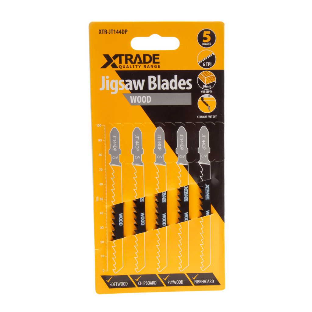 XTrade JT144DP Precision for Wood Jigsaw Blades (Pack Of 5)