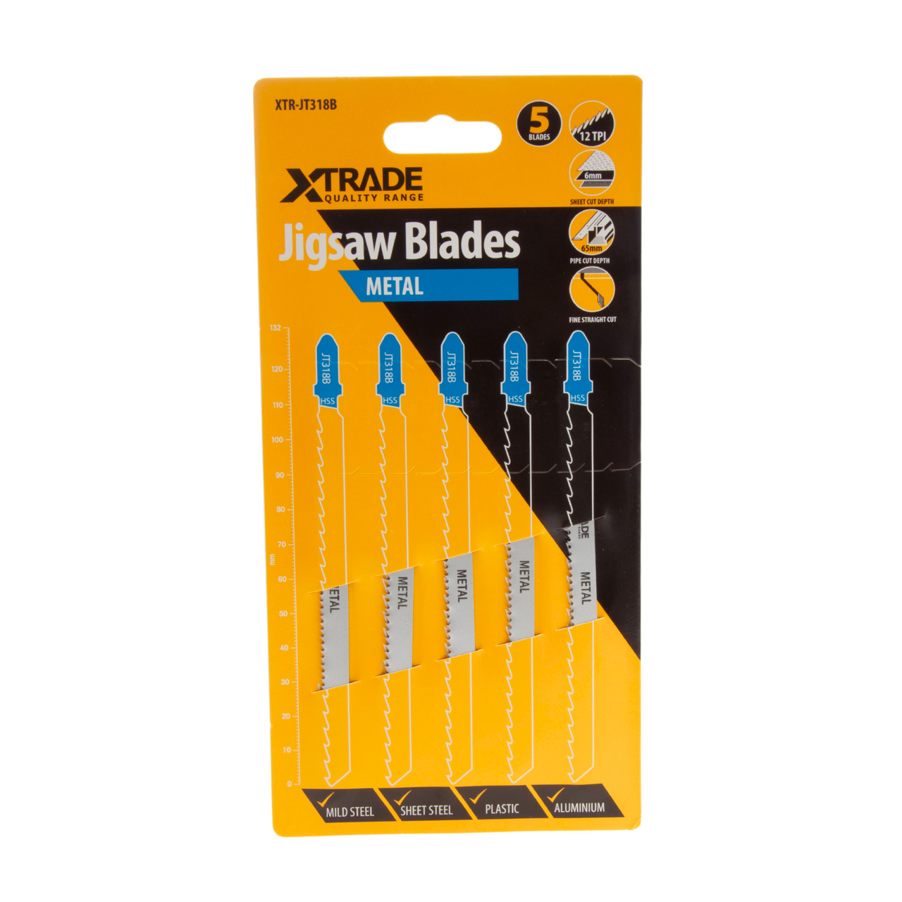 XTrade JT318B Basic for Metal Jigsaw Blades (Pack Of 5)
