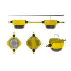 Connexion 10930-22M Festoon Lighting Kit with 7x10W LED Hanging Lights (110V)