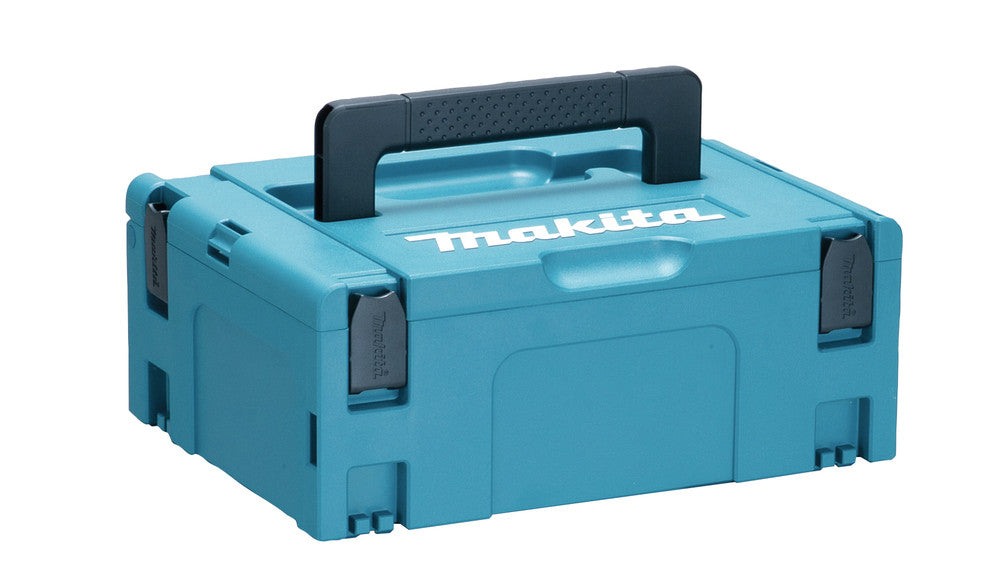 Makpac Type 2 case offers durable, stackable storage for Makita tools and accessories, ensuring easy transport and protection on the go.
