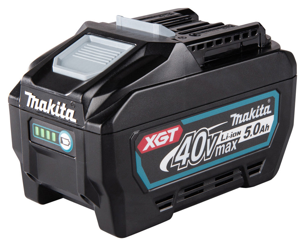 Makita BL4050F 5.0Ah 40V Max XGT battery with high durability and impact resistance, providing longer runtimes and reliable power for tough tasks.