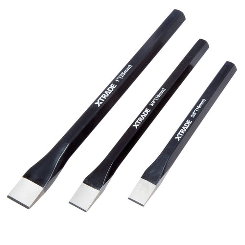 XTrade X0900234 Cold Chisel Set 16mm, 19mm & 25mm (3 Piece)