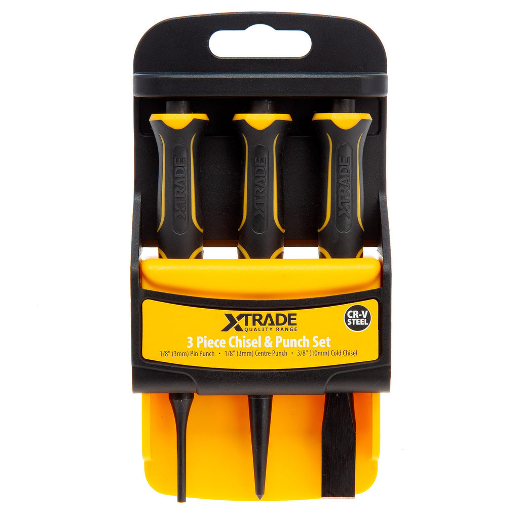 XTrade X0900235 Chisel & Punch Set (3 Piece)