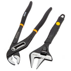 XTrade X0900231 Water Pump Plier & Wide Jaw Adjustable Wrench Set