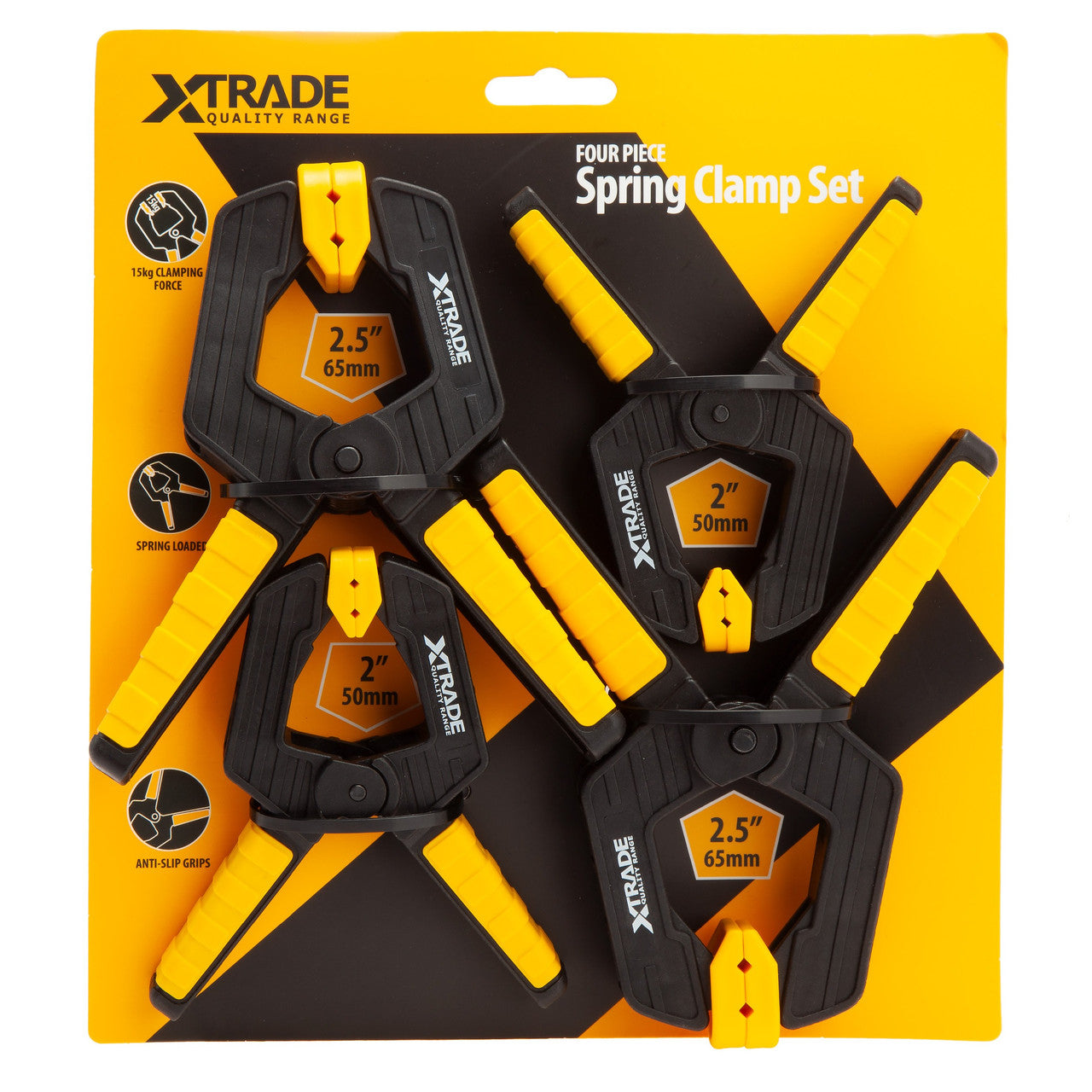 XTrade X0900244 Spring Clamp Set (4 Piece)