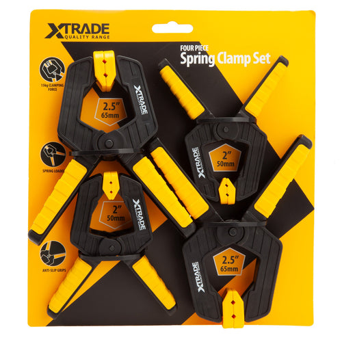 XTrade X0900244 Spring Clamp Set (4 Piece)