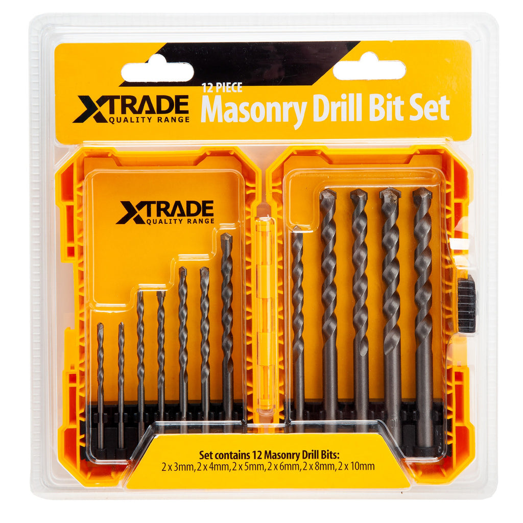 XTrade X0900223 Masonry Drill Bit Set (12 Piece)